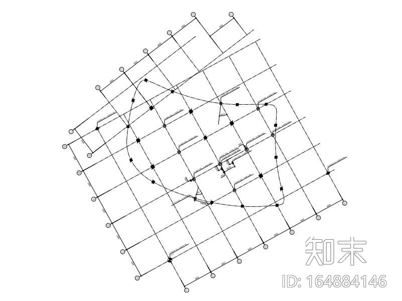 框架结构商业楼加层改造建筑结构施工图cad施工图下载【ID:164884146】