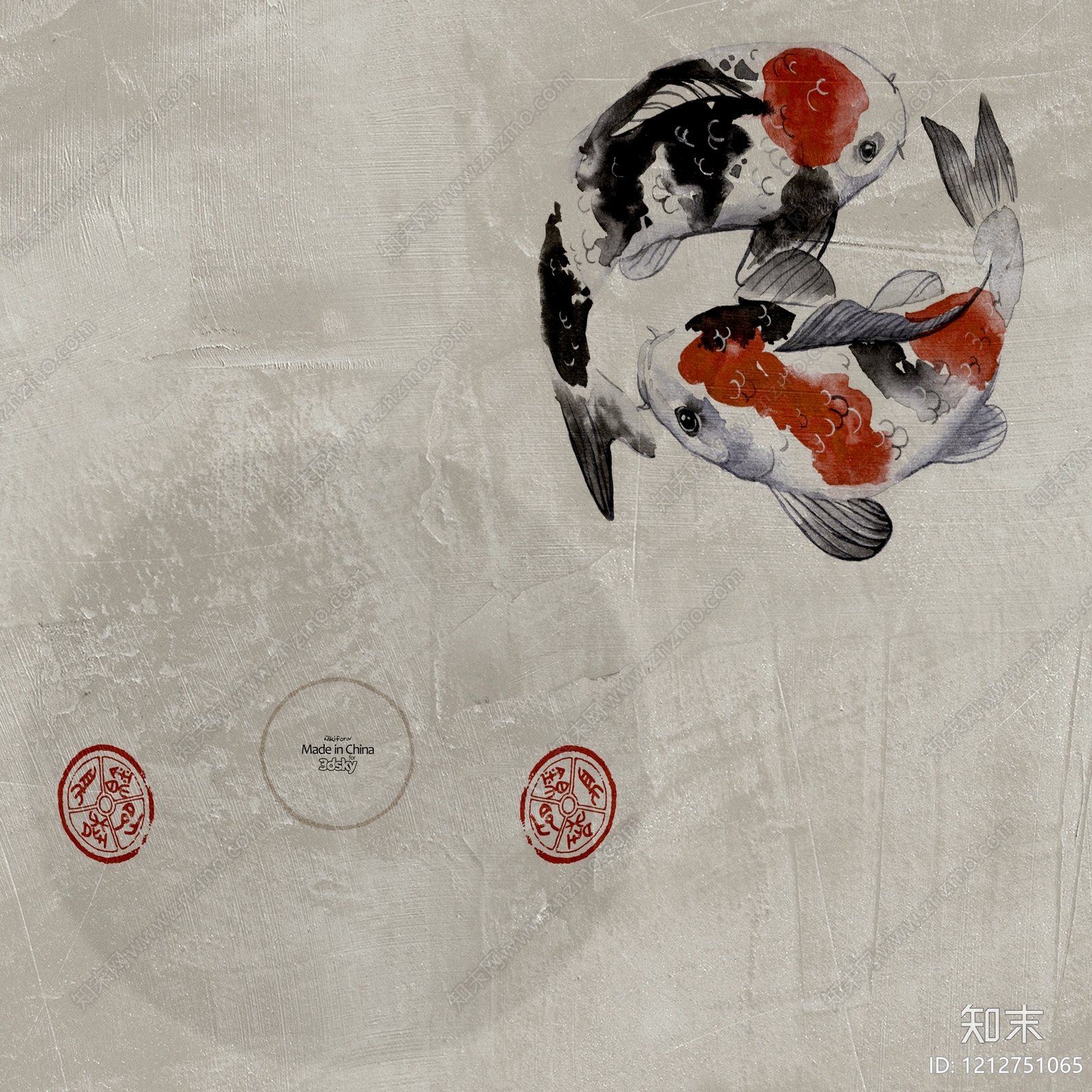 水墨画贴图下载【ID:1212751065】