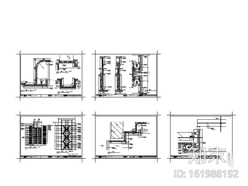 酒店电梯厅装修图cad施工图下载【ID:161988192】