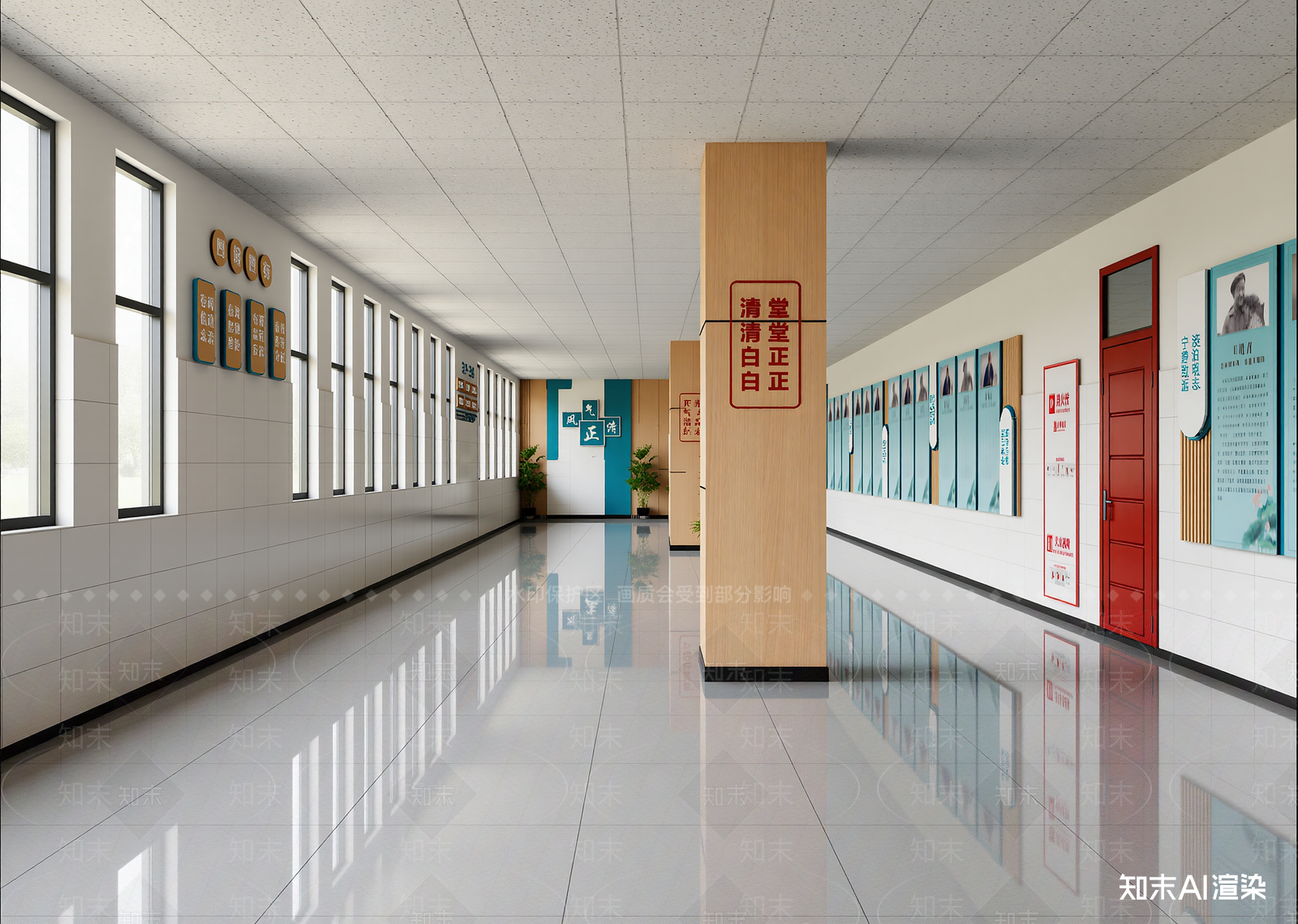 现代走廊3D模型下载【ID:1214821855】