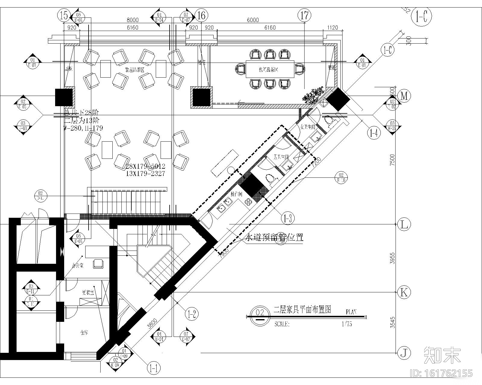 中式茶楼整套内部装修全套施工图施工图下载【ID:161762155】