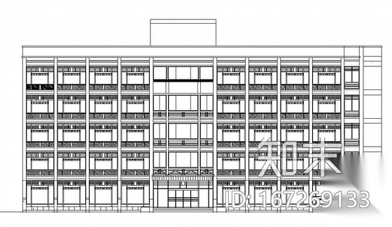 [毕业设计]光州新区某五层行政服务中心建筑设计方案cad施工图下载【ID:167269133】