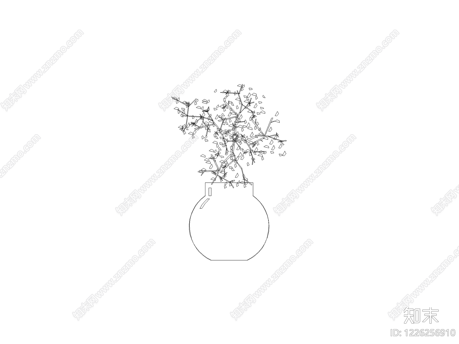 陈设类立面挂画cad施工图下载【ID:1226256910】