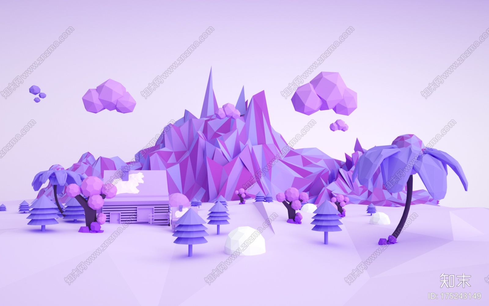 山CG模型下载【ID:175243149】
