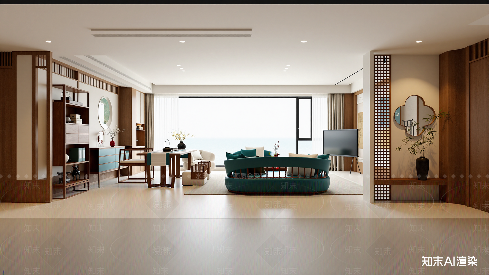 禅意客餐厅3D模型下载【ID:1221593136】