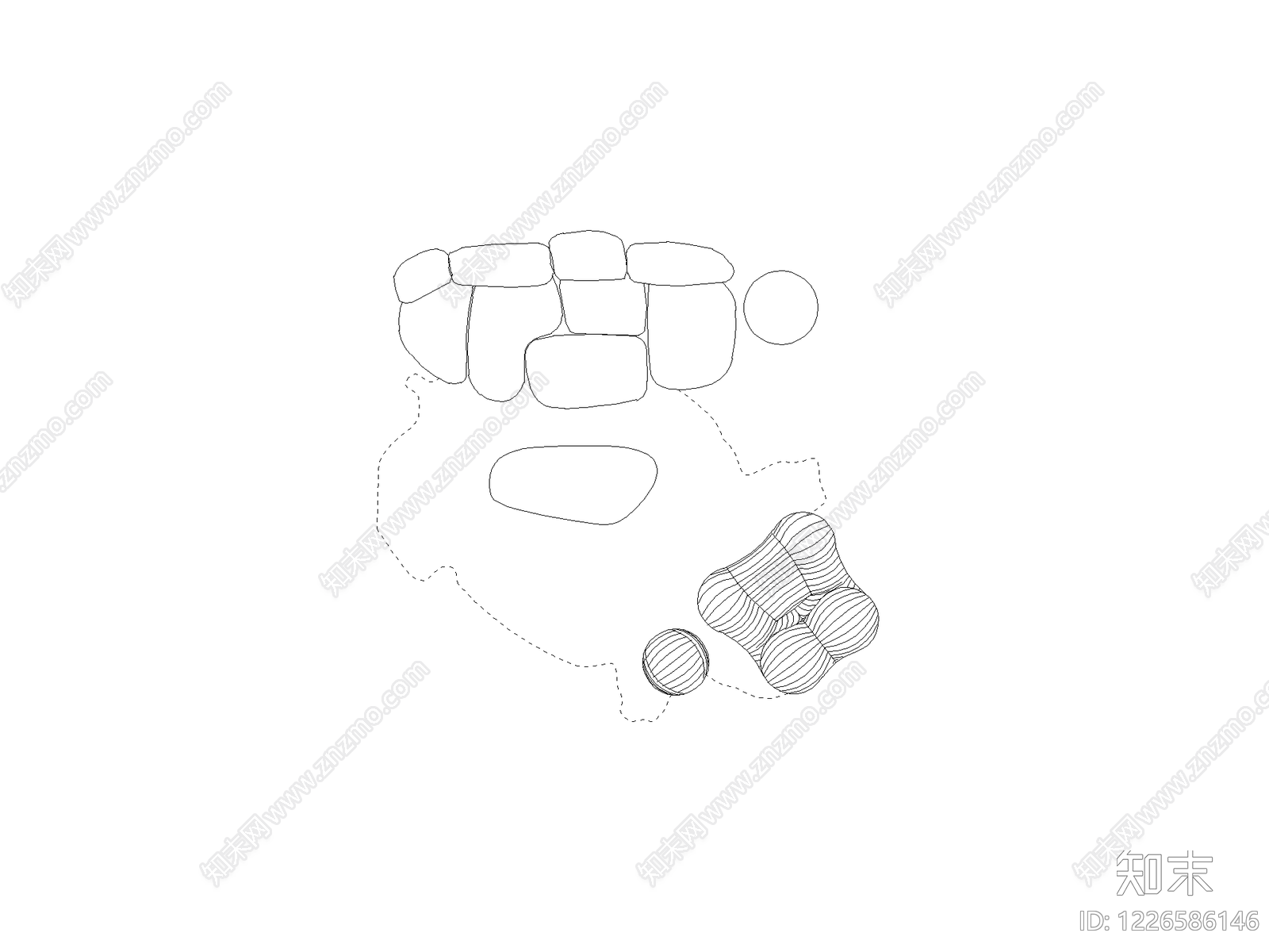 现代填充图案CAD图纸