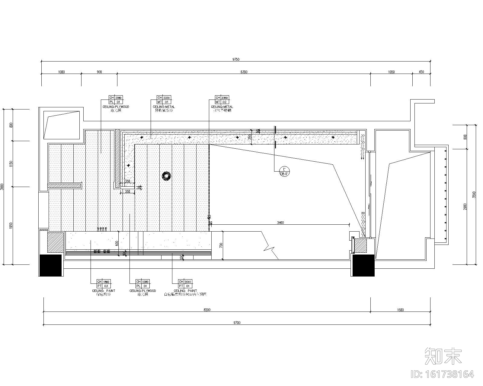 [贵州]LOFT--贵阳俊发办公样板间施工图+效果图施工图下载【ID:161738164】