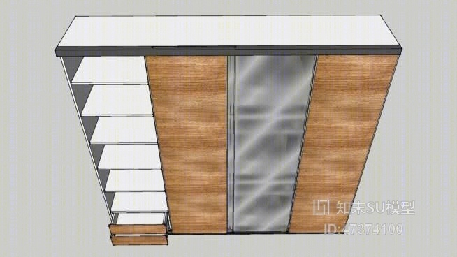 衣柜SU模型下载【ID:317896072】