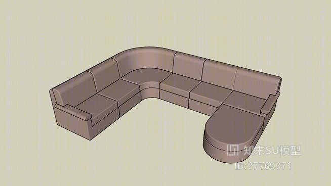 组合沙发SU模型下载【ID:37769371】