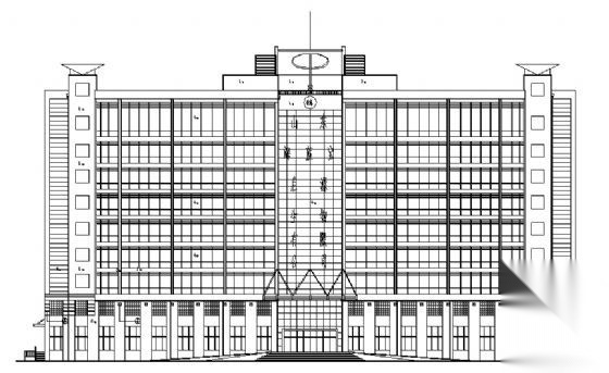 某十层办公楼建筑设计方案图cad施工图下载【ID:151638136】