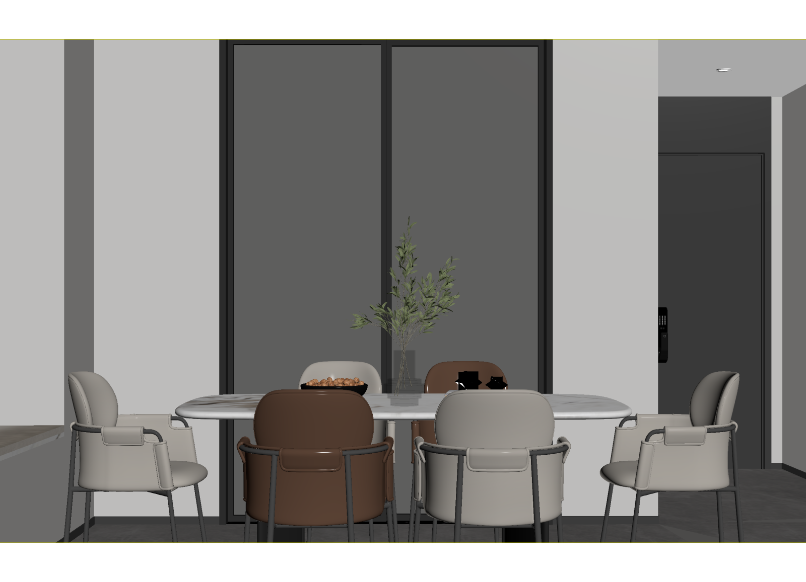 现代家居餐厅3D模型下载【ID:1214697871】