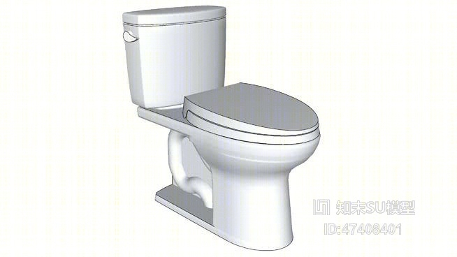 马桶SU模型下载【ID:717945108】
