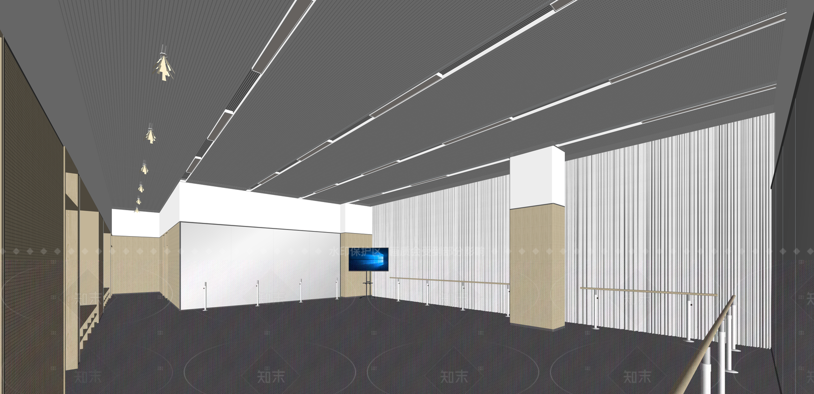 现代其他办公区域SU模型下载【ID:1215927746】