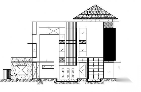 某三层双拼豪华别墅建筑方案图cad施工图下载【ID:149918166】