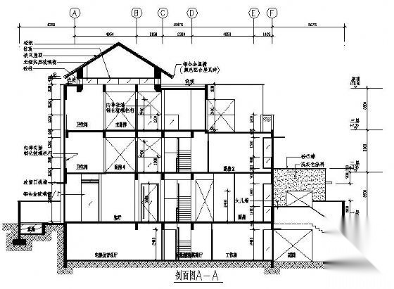 某三层双拼豪华别墅建筑方案图cad施工图下载【ID:149918166】