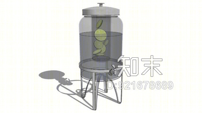 装饰饮料分配器SU模型下载【ID:921678689】