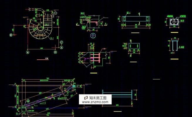 楼梯图纸cad施工图下载【ID:36903161】