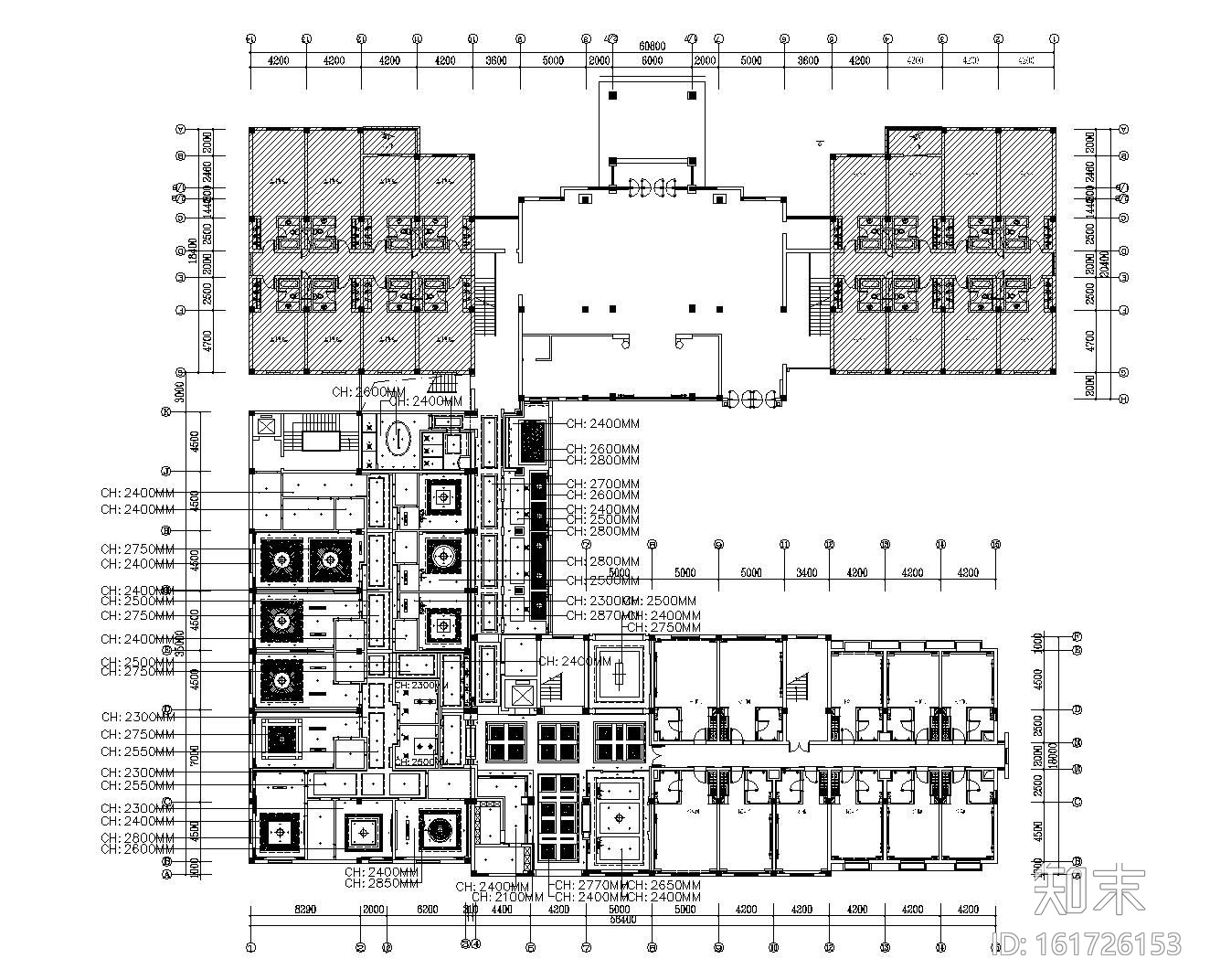 [宜兴]新中式风格南岳山庄室内装修全套施工图（附效果图...施工图下载【ID:161726153】