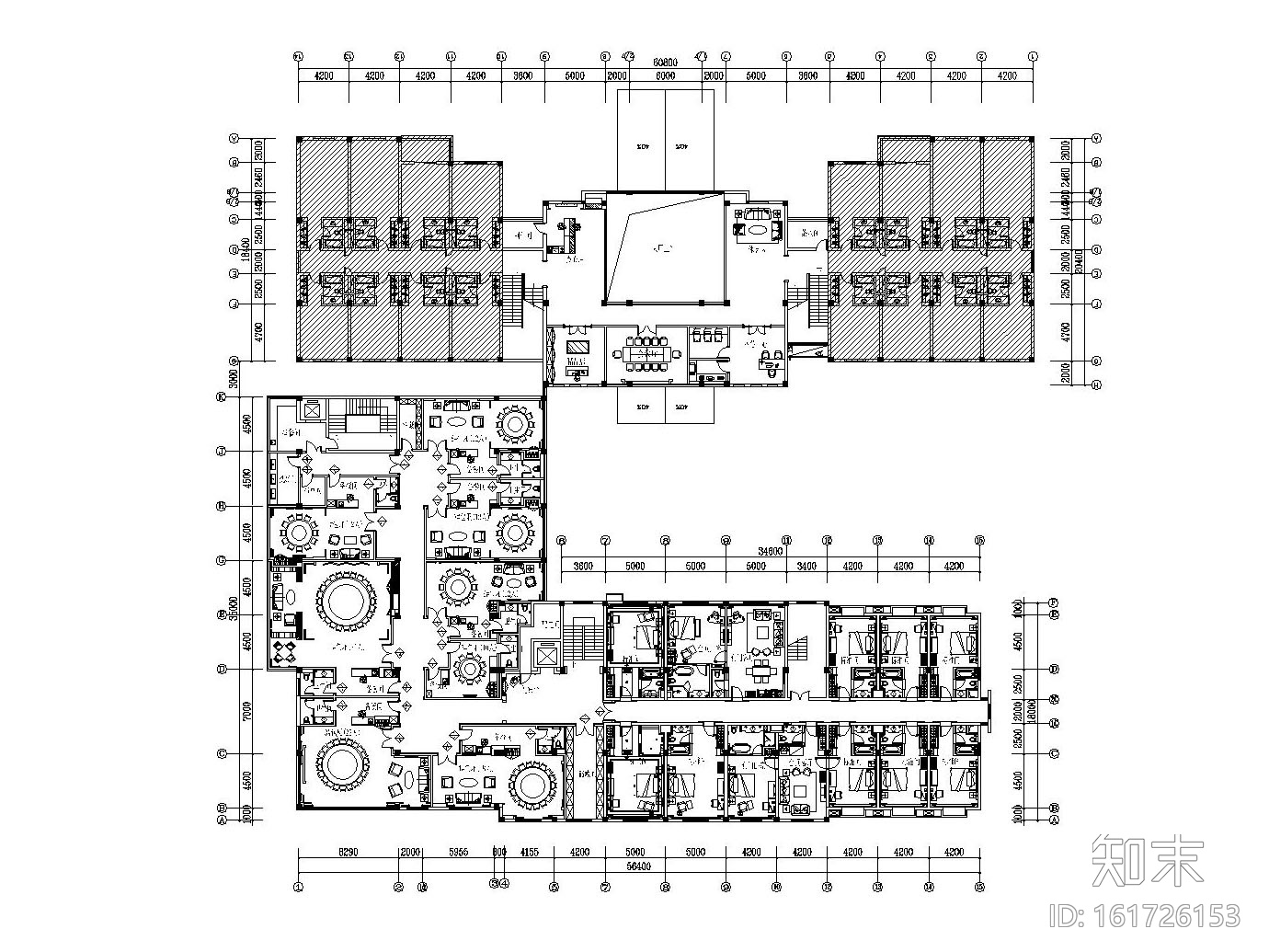 [宜兴]新中式风格南岳山庄室内装修全套施工图（附效果图...施工图下载【ID:161726153】