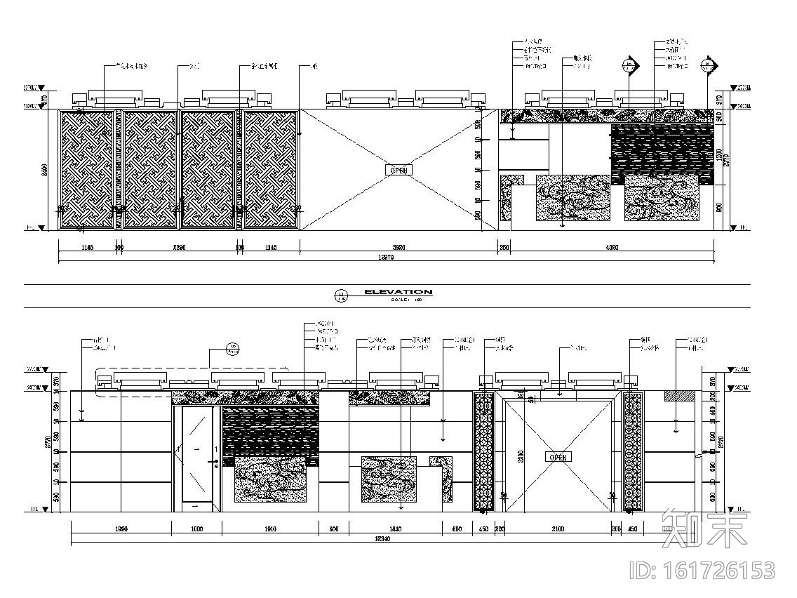 [宜兴]新中式风格南岳山庄室内装修全套施工图（附效果图...施工图下载【ID:161726153】