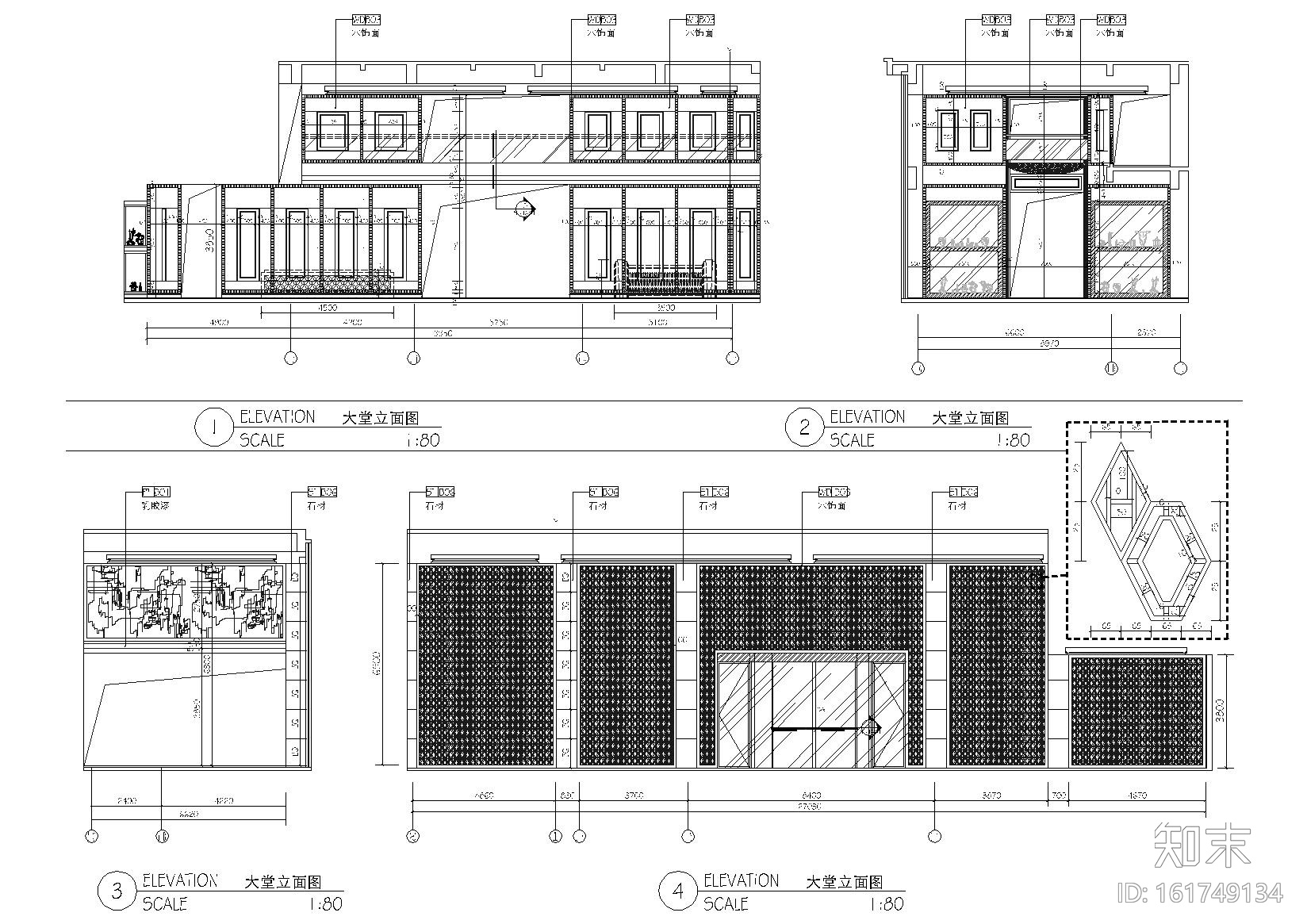 [江苏]南京若航老山酒店装修设计项目施工图cad施工图下载【ID:161749134】