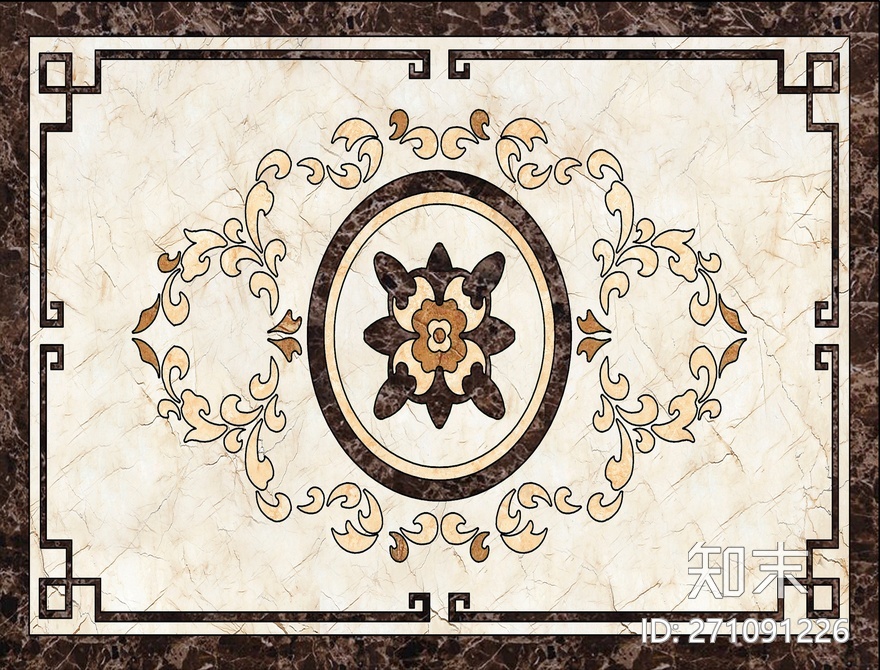 水刀地花拼花贴图下载【ID:271091226】
