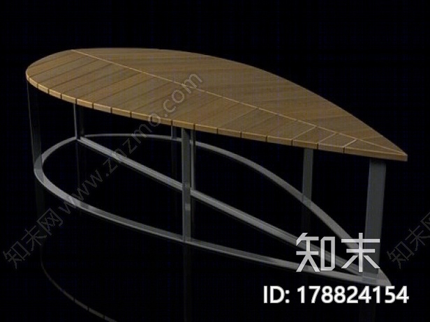 现代风格叶子造型休闲桌3D模型下载【ID:178824154】