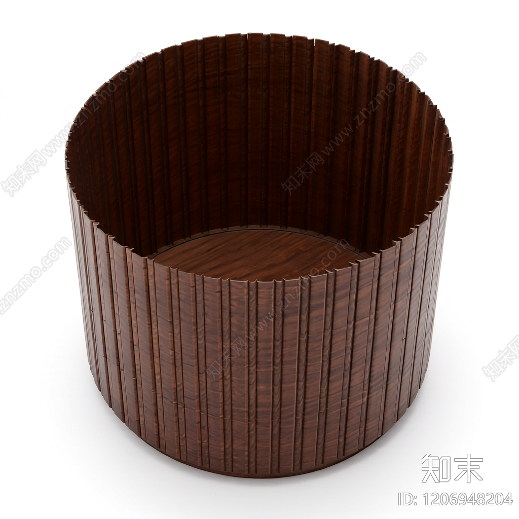 木质格栅装饰构件3D模型下载【ID:1206948204】