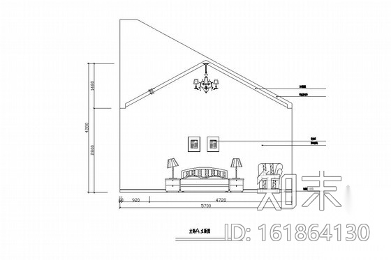 田园中式混搭风格三层别墅室内装修图（含效果图）cad施工图下载【ID:161864130】