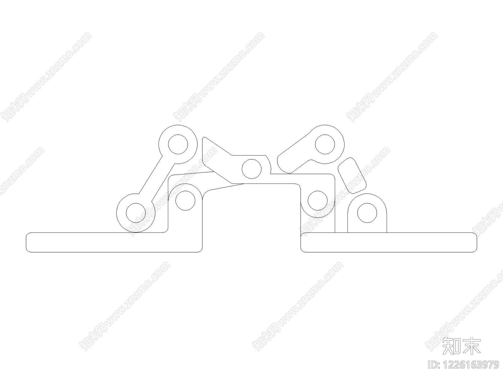 现代五金管件CAD图纸