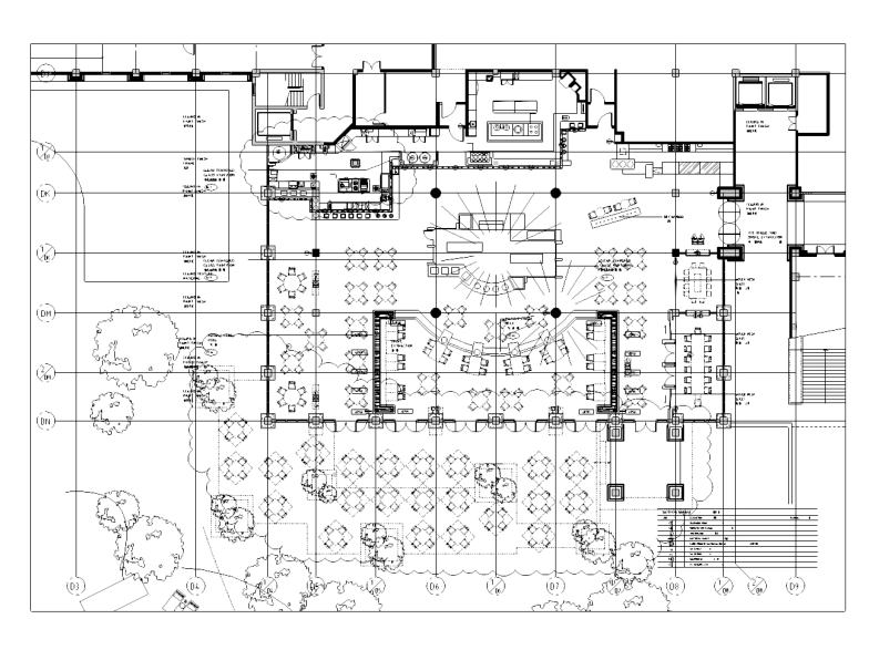 [海南]三亚某五星级酒店全日餐厅施工图施工图下载【ID:161777117】