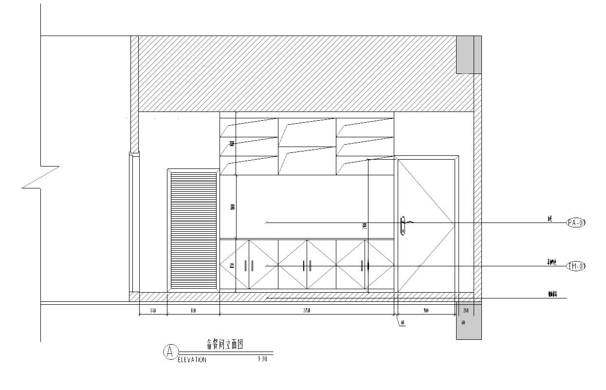 [广东]某咖啡厅装修完整施工图cad施工图下载【ID:161763190】