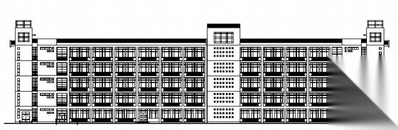 某五层水利职业技术学院教学楼建筑施工图cad施工图下载【ID:151574101】