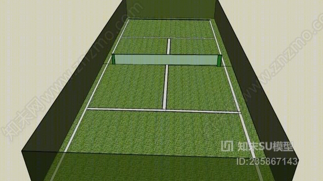 网球场SU模型下载【ID:235867143】