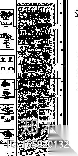 长沙某住宅小区规划设计总平cad施工图下载【ID:165920132】