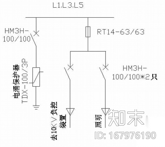 10KV箱变全套电气设计图施工图下载【ID:167976190】