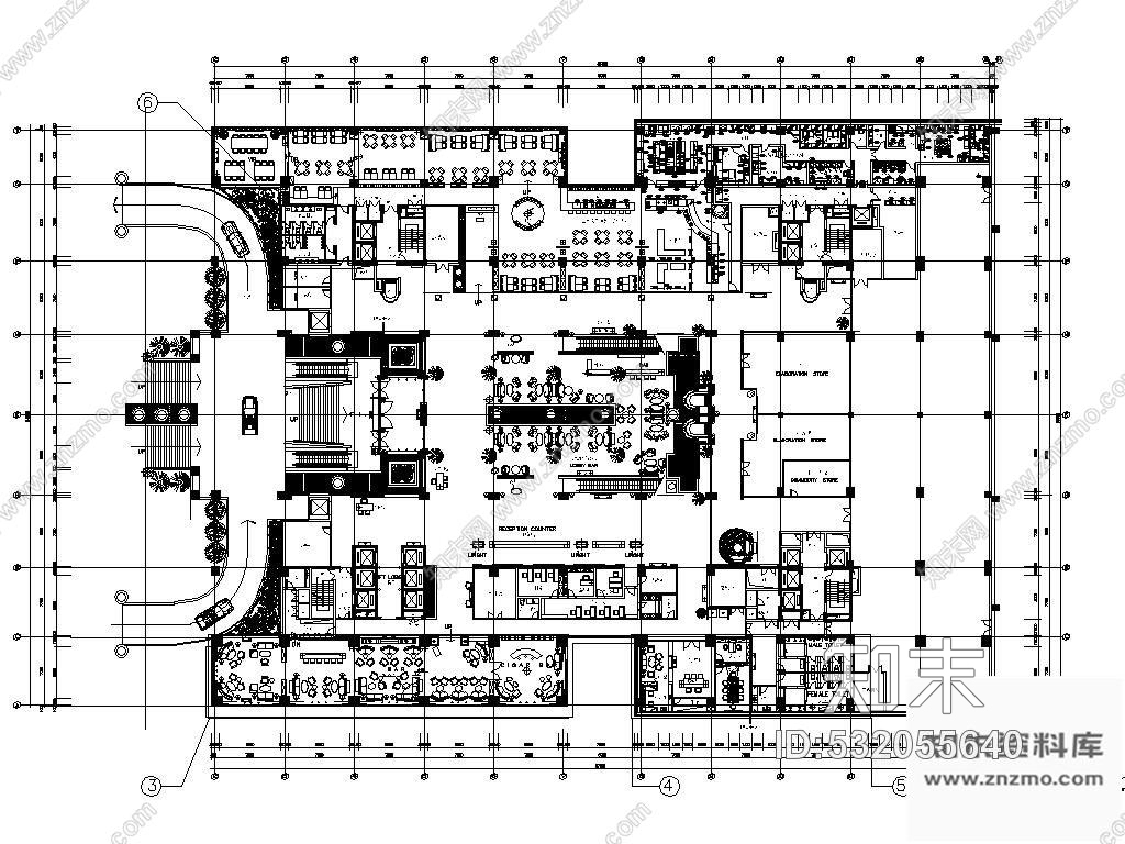 施工图重庆五星级大酒店装饰工程图含效果cad施工图下载【ID:532055640】