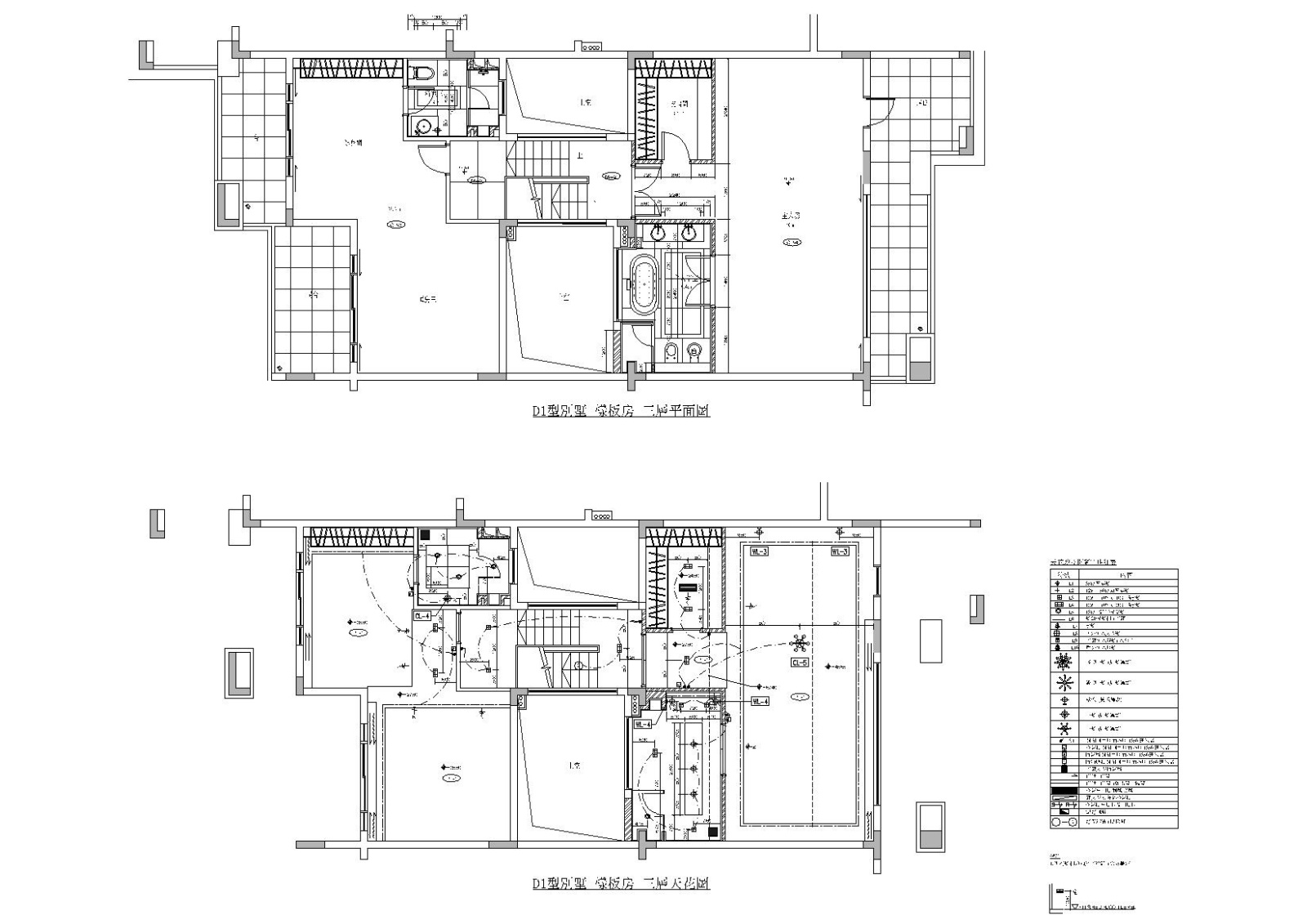 [广州]梁志天_深圳香蜜湖壹号D1型别墅图纸施工图下载【ID:160103176】