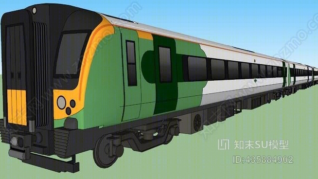 444级德西罗南部5节车厢SU模型下载【ID:435884902】