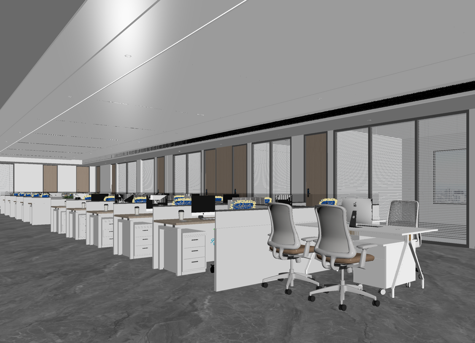 现代办公区3D模型下载【ID:1214606896】