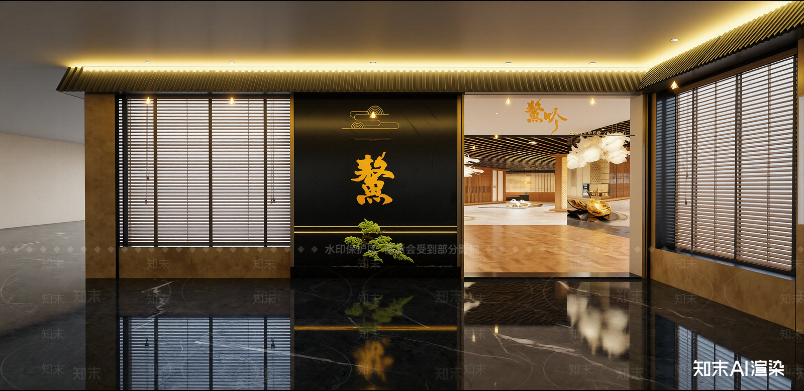 日式日料店SU模型下载【ID:1216035255】