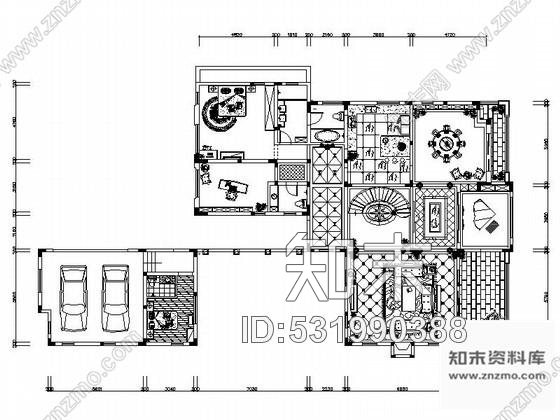 施工图欧式高端二层别墅室内装修图含效果施工图下载【ID:531990388】