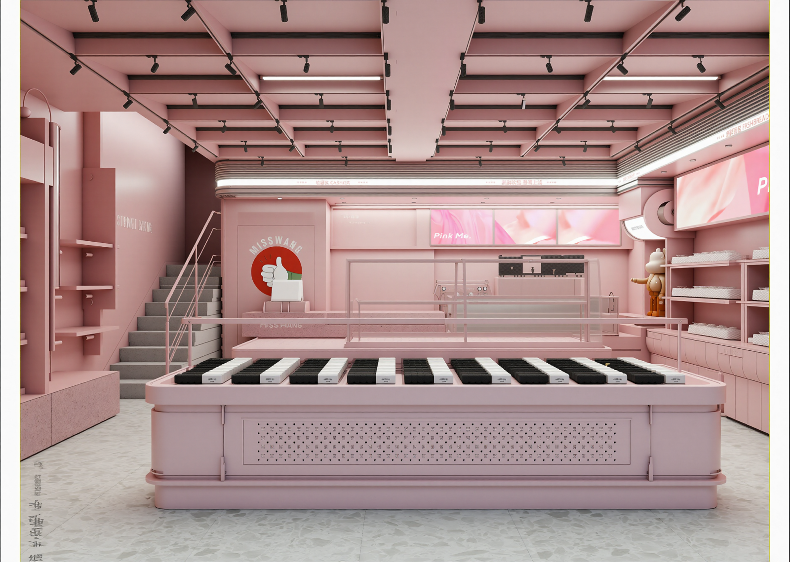 现代化妆品展台3D模型下载【ID:1215028435】