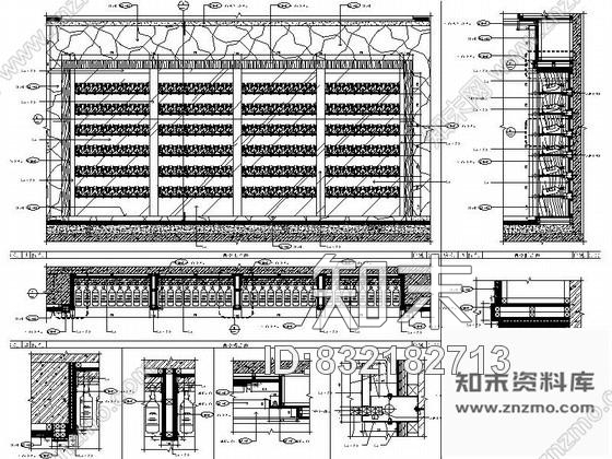 图块/节点豪华酒柜详图施工图下载【ID:832182713】