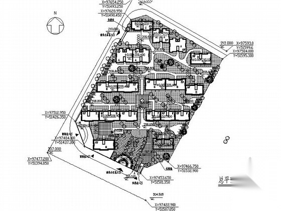 [重庆]某建筑节能示范小区规划方案图施工图下载【ID:167967134】