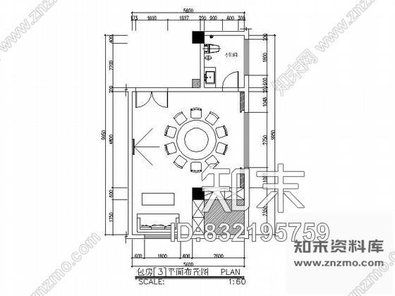 图块/节点会所包房室内立面图施工图下载【ID:832195759】