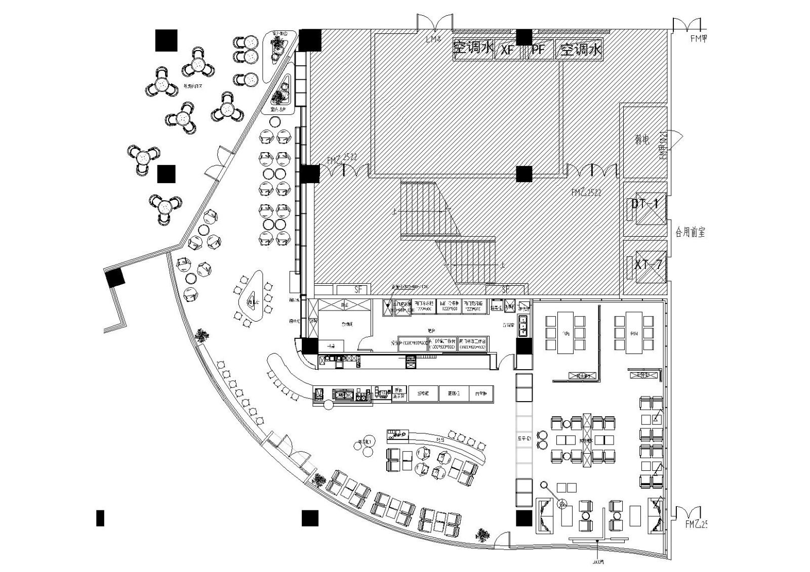 [江苏]猫屎咖啡店装饰施工图施工图下载【ID:160708170】