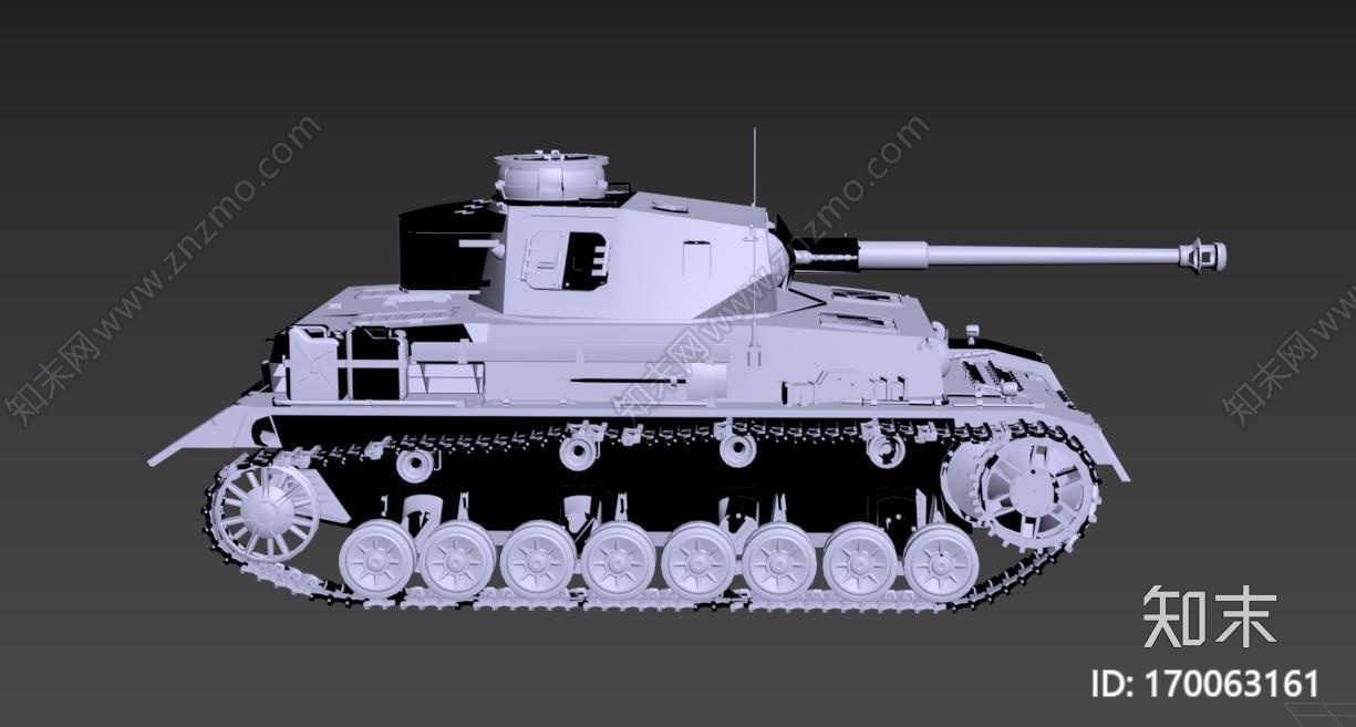 德国坦克3d打印模型下载【ID:170063161】