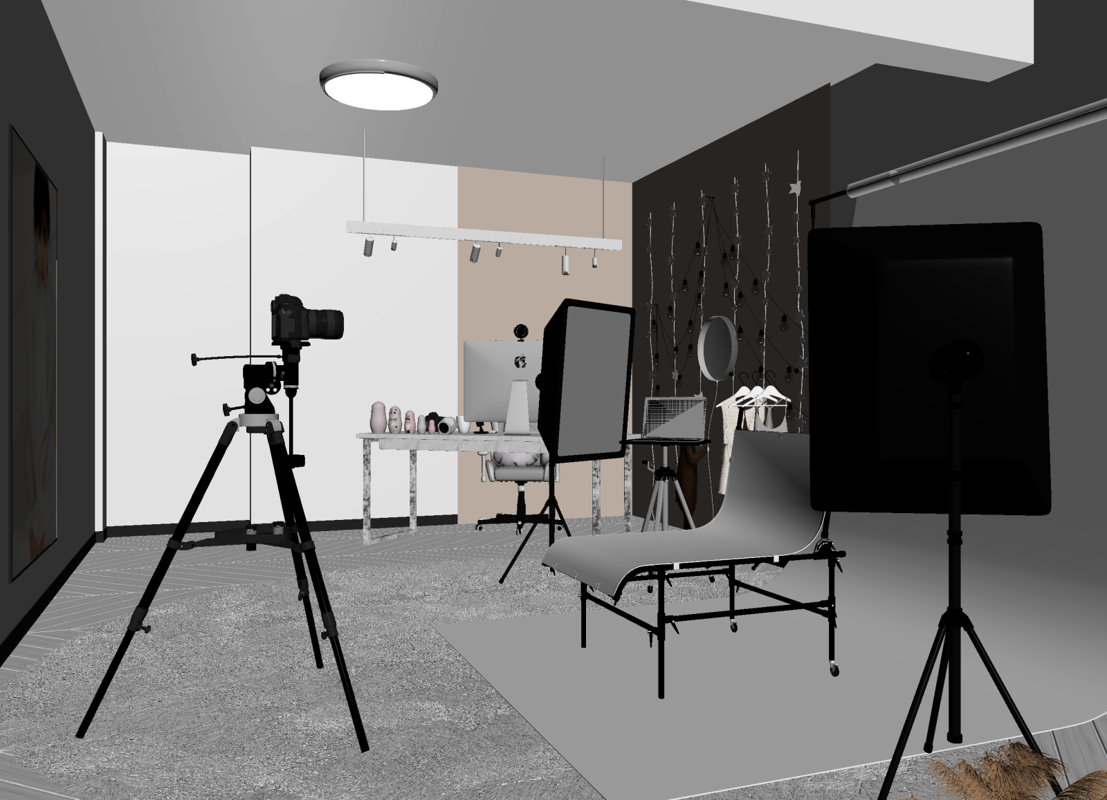 奶油其他展厅3D模型下载【ID:1214683355】