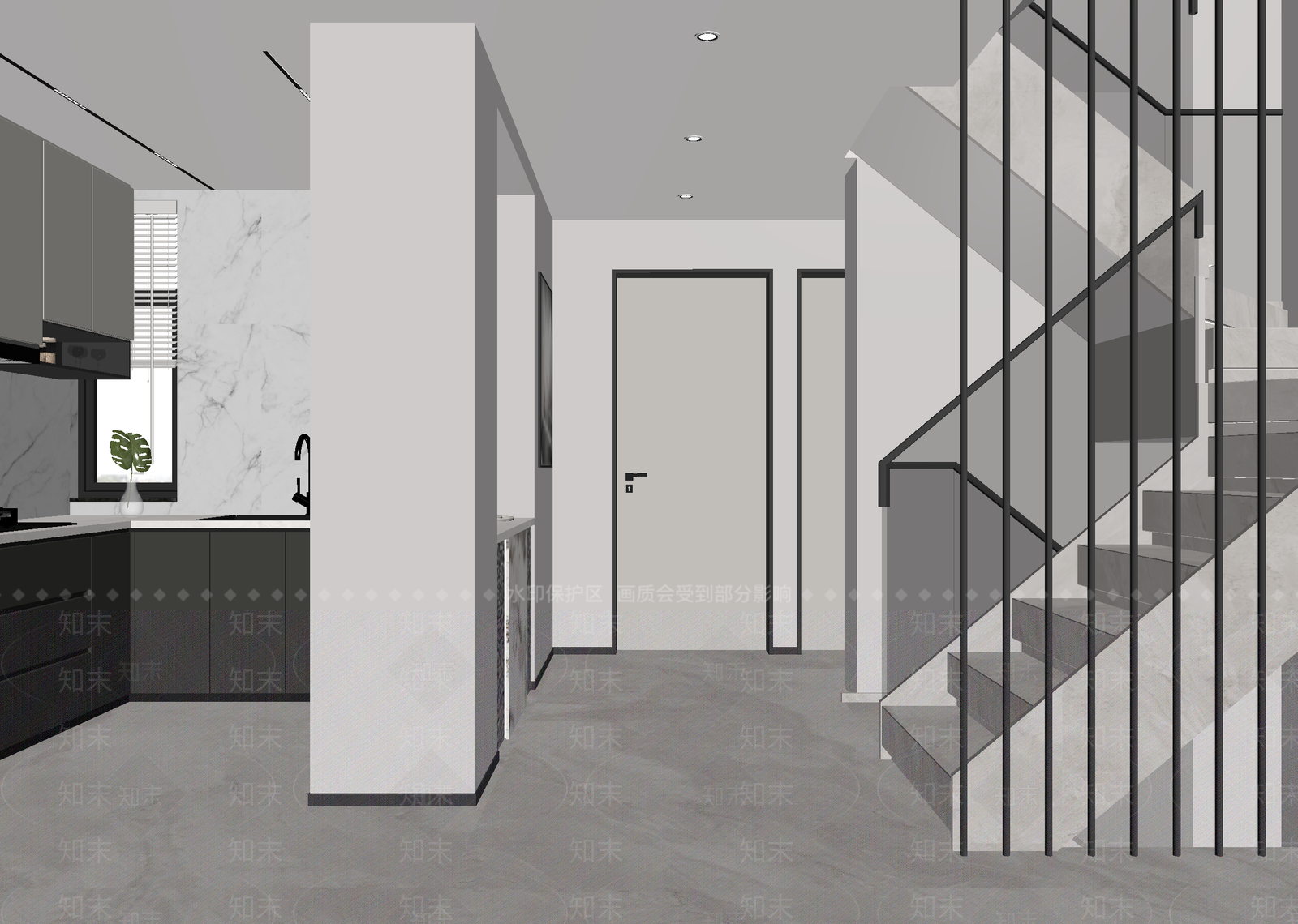 现代玄关3D模型下载【ID:1214774129】